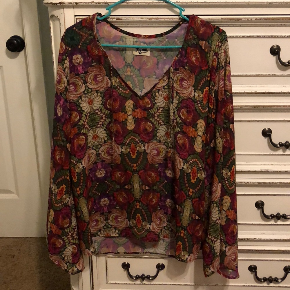 Show me your mumu bell sleeve top